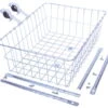 Wald 1393 Grote Mand Voor Montage Op Voorwiel - Zilver -Fietsaccessoires Winkel 0020521 wald 1392 large basket silver