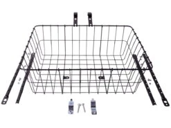 Wald 1393 Grote Mand Voor Montage Op Voorwiel - Zwart -Fietsaccessoires Winkel 0020524 wald 1392 large basket black