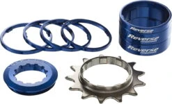 Reverse Singlespeed Kit 13T Tandwiel + 7 Spacers - Blauw