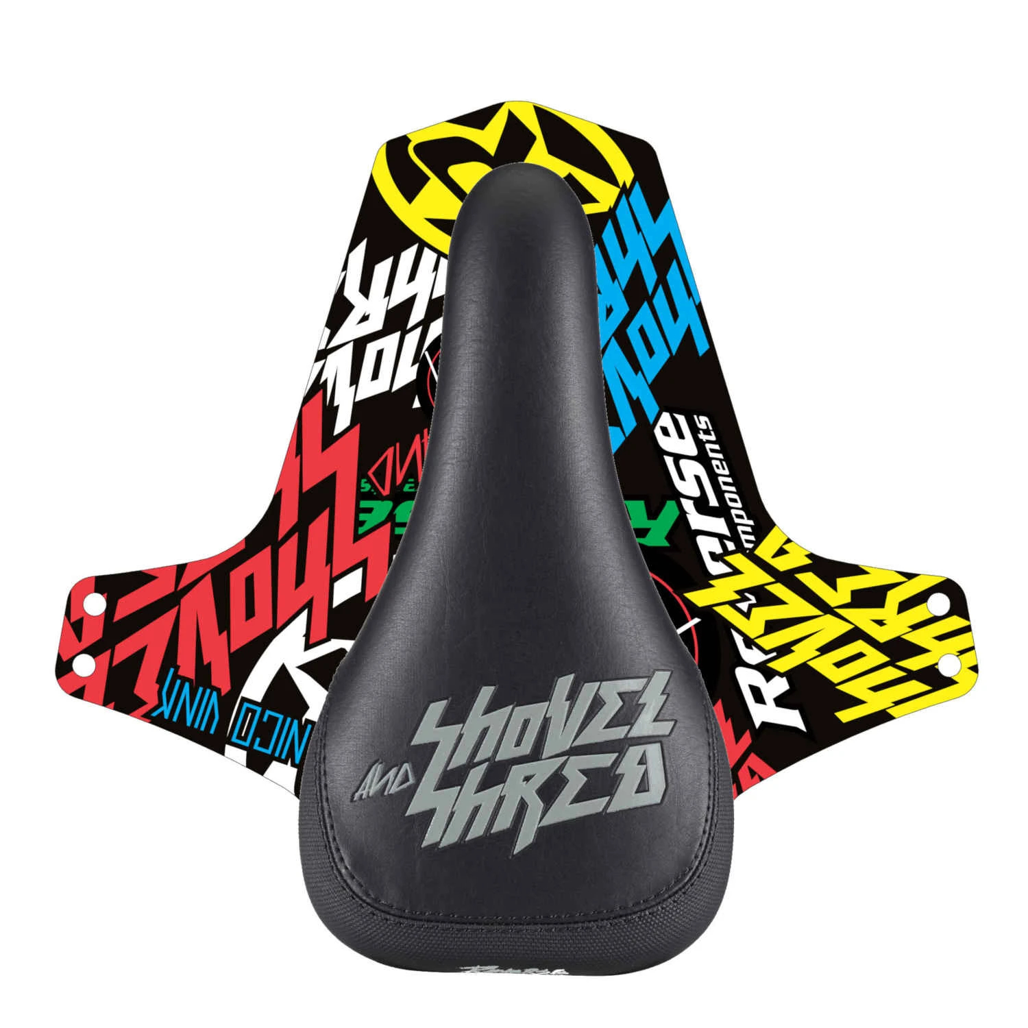 Reverse Shovel & Shred Zadel - Zwart/Grijs 3 Reverse Shovel & Shred Zadel - Zwart/Grijs