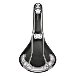 BROOKS B15 Swallow Chroom Zadel - Zwart -Fietsaccessoires Winkel 80410100 detail 4