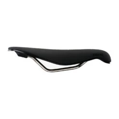 Fabric Tri Flat Race Zadel - Zwart -Fietsaccessoires Winkel Fabric Tri Race Saddle BlackBlack 134mm Side