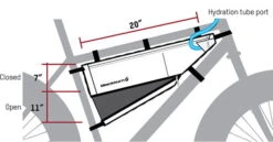 Blackburn Outpost Frame Tas - Groot -Fietsaccessoires Winkel outpost frame bag dimensions large